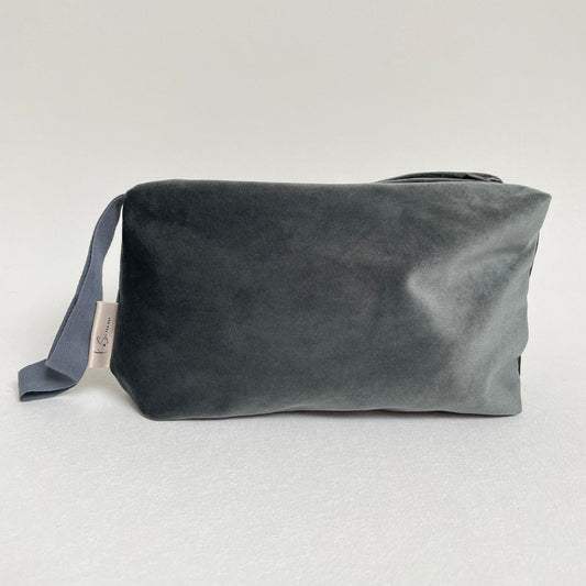 Toilettas Velvet groen/grijs