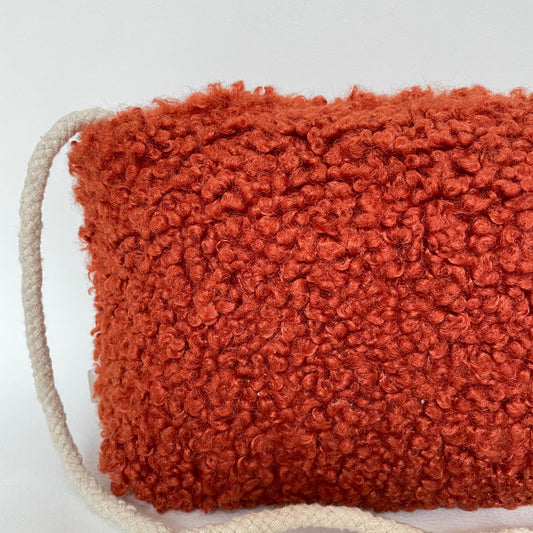 Clutch fluffy oranje
