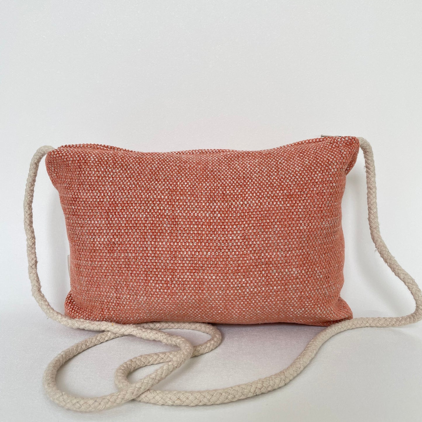 Clutch linnenlook roze