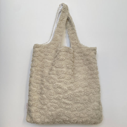 Big bag M teddy panter beige