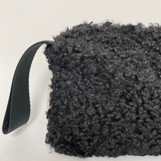 Toilettas fluffy zwart